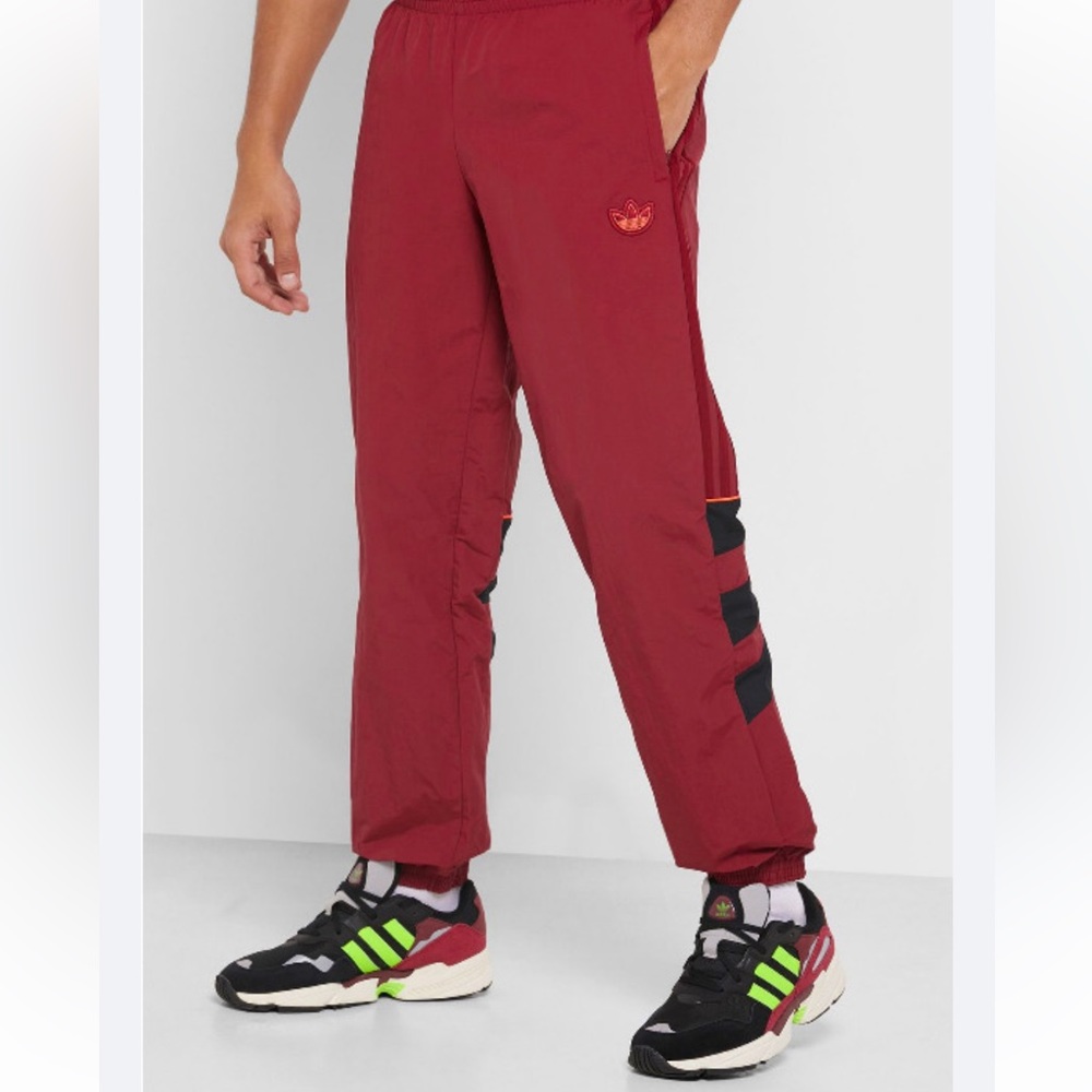 ADIDAS Originals BALANTA 96 Burgundy Men Track Pants - Men’s Large - Worn Once